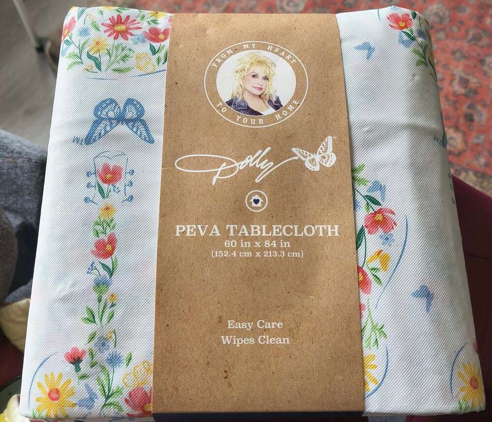 Dolly Parton From My Heart To Your Home‎ PEVA Tablecloth 60 in x 84 in